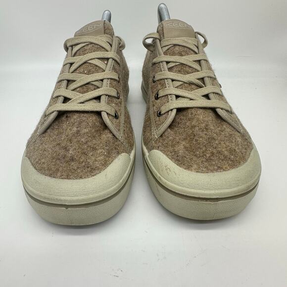 KEEN Elsa Lite Taupe Birch Felt Luft Insole Lace Up Casual Shoe Womens Size 10 - Picture 7 of 14
